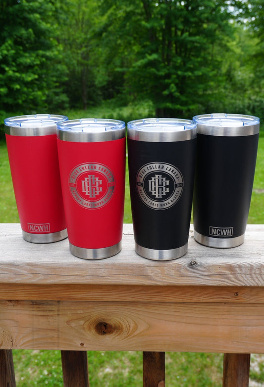 🔩 The Tradesmen Tumbler: Built for the Job, Not the Office - Blue Collar Canada