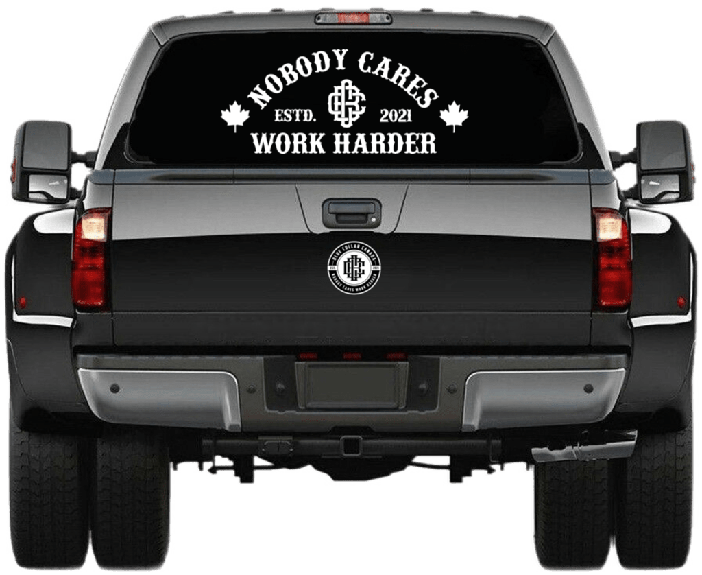 NCWH 24"x10" Window Decal - Blue Collar Canada