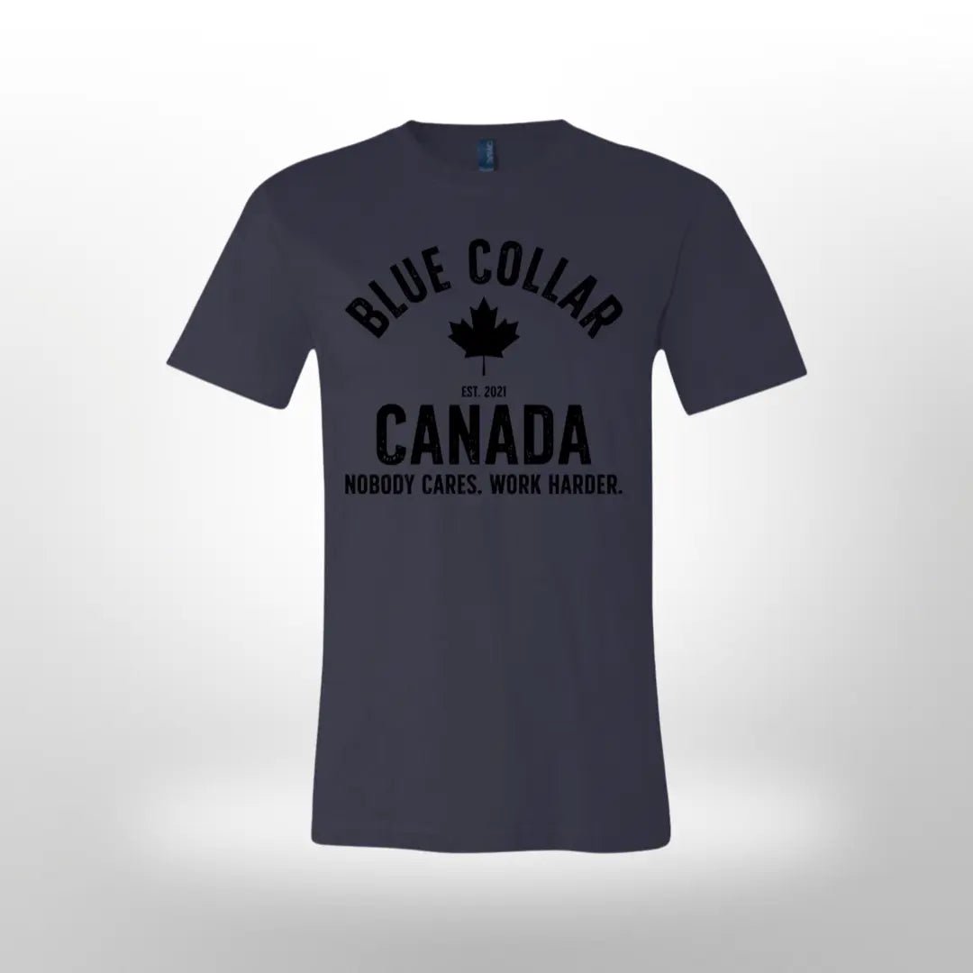Work Harder Tee - Blue Collar Canada