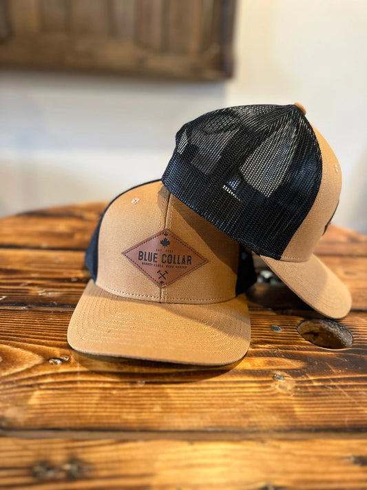 Canvas Trucker (Black Mesh) - Blue Collar Canada