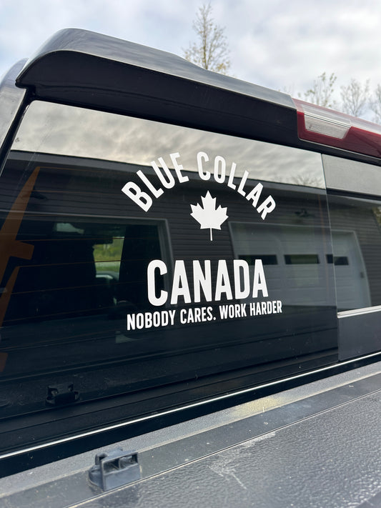 Blue Collar Canada Window Decal - Blue Collar Canada