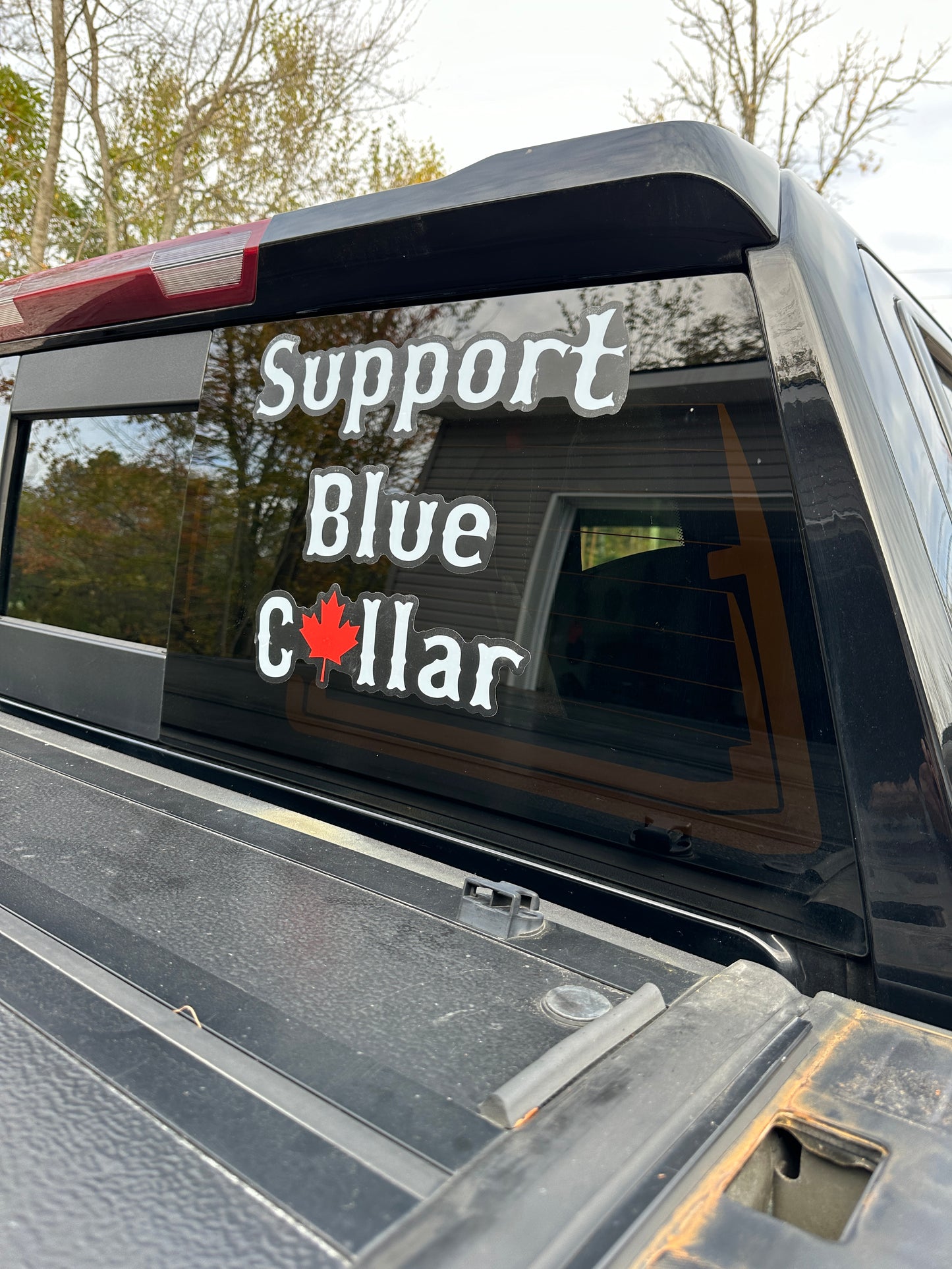 Support Blue Collar Window Decal