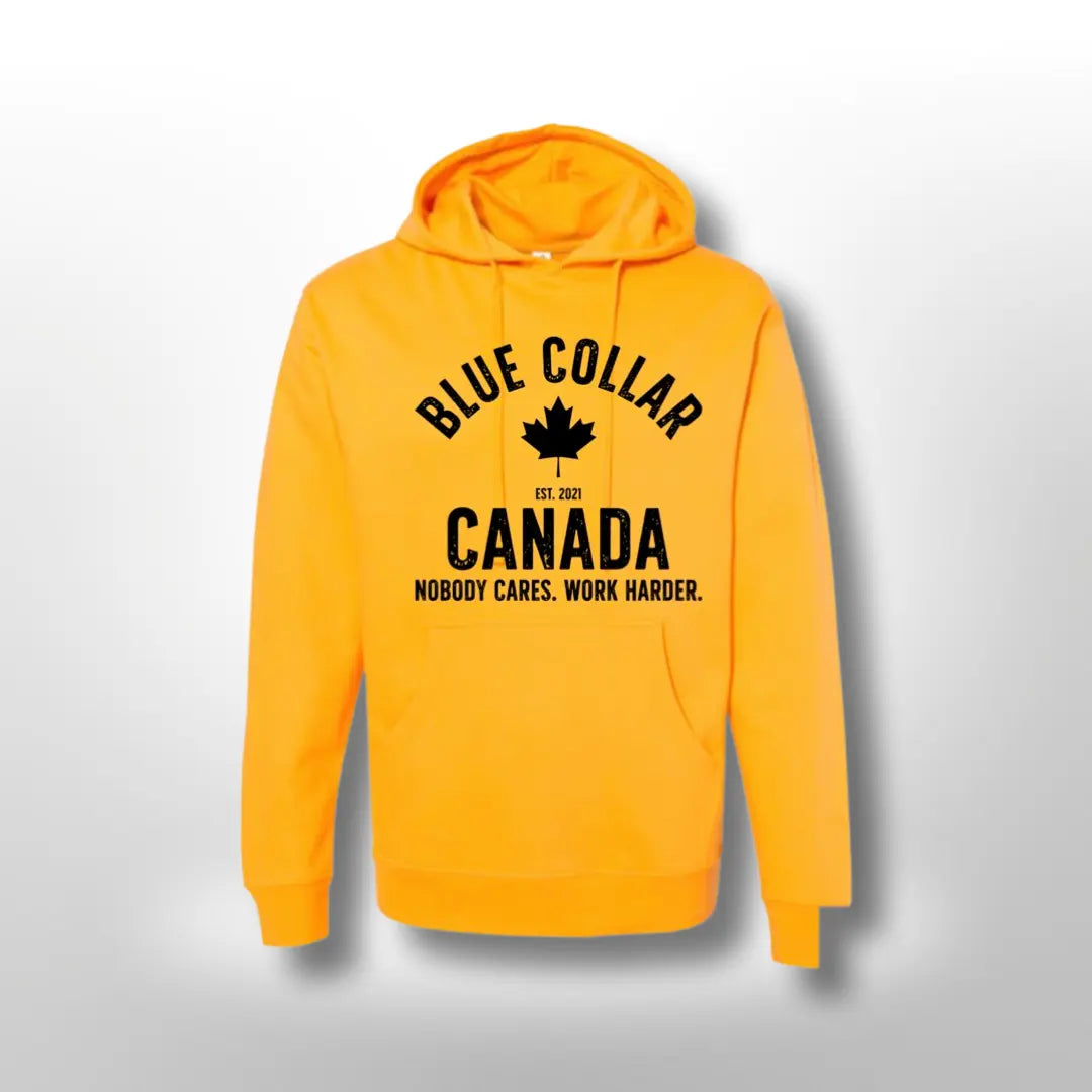 Work Harder Hoodie - Blue Collar Canada