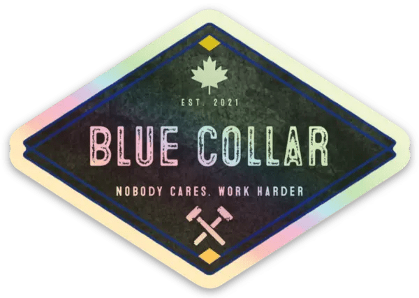 Blue Collar Holographic Decal - Blue Collar Canada