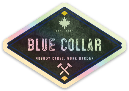 Blue Collar Holographic Decal - Blue Collar Canada