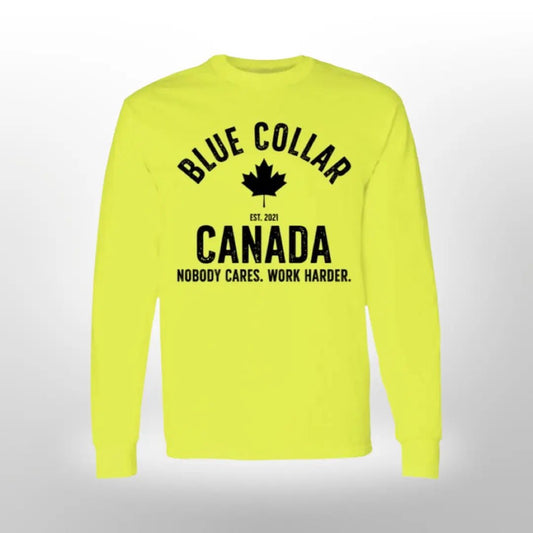 Hi - Viz Work Harder Long Sleeve - Blue Collar Canada