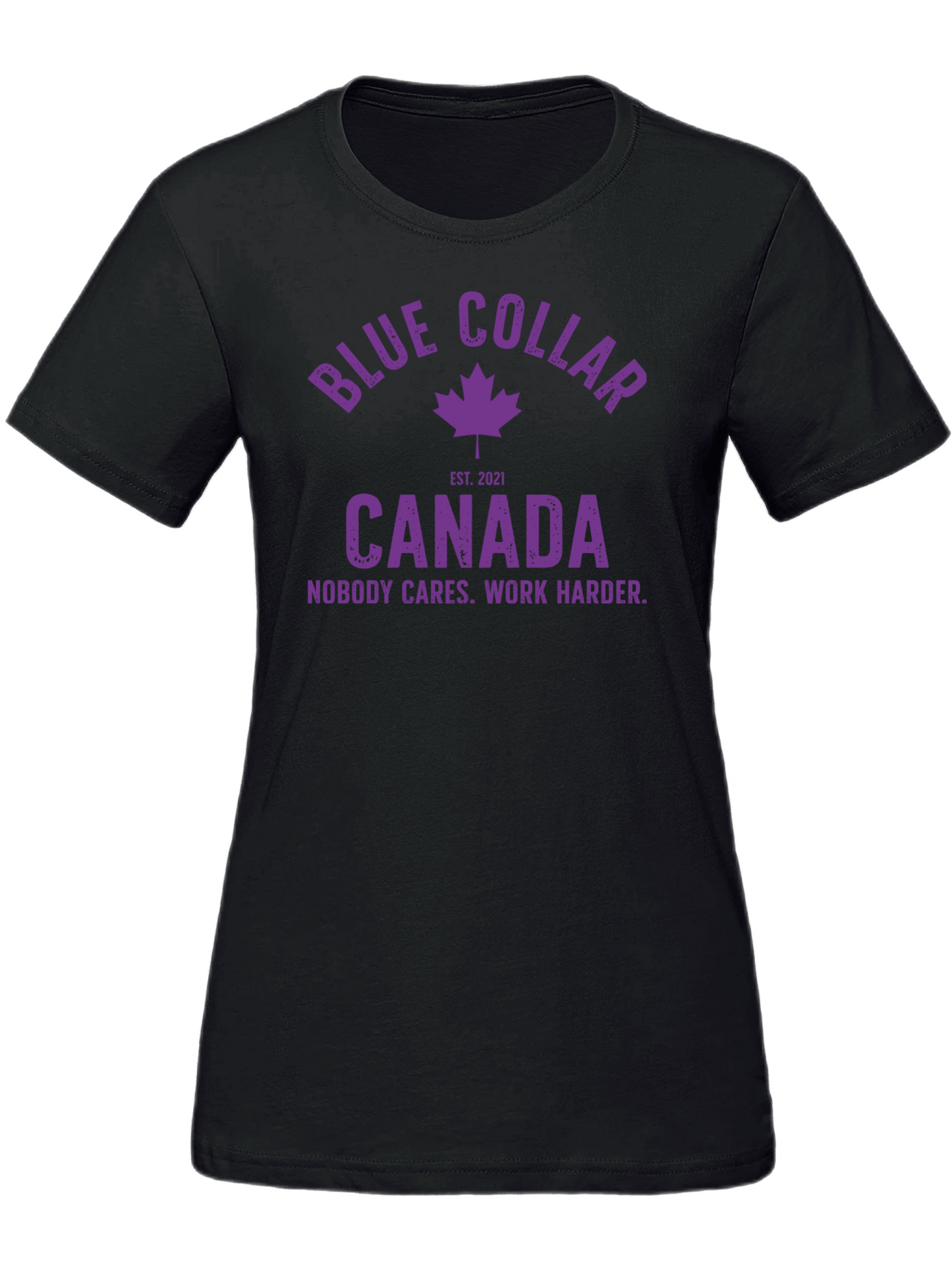Ladies Work Harder Tee - Blue Collar Canada