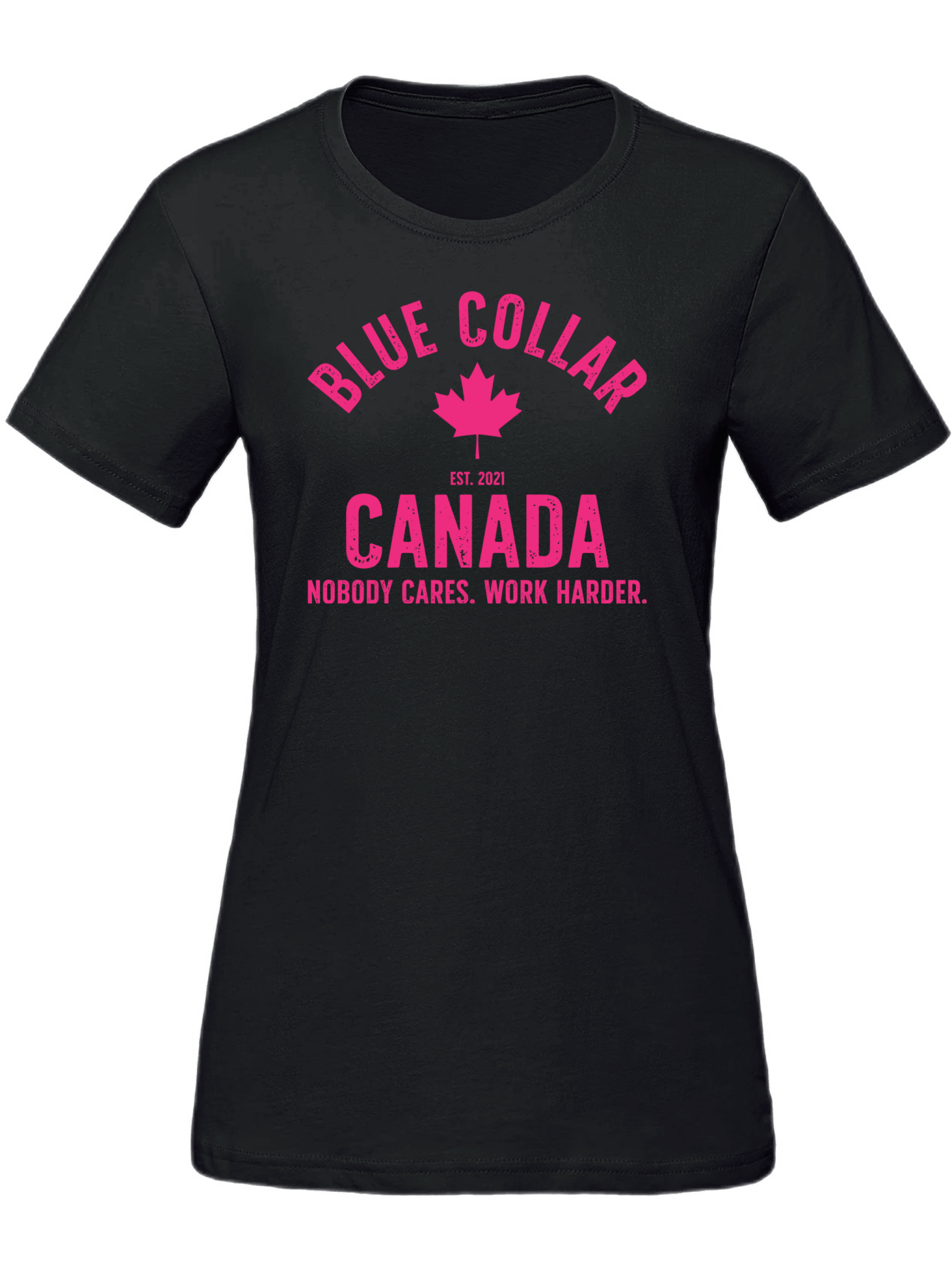 Ladies Work Harder Tee - Blue Collar Canada