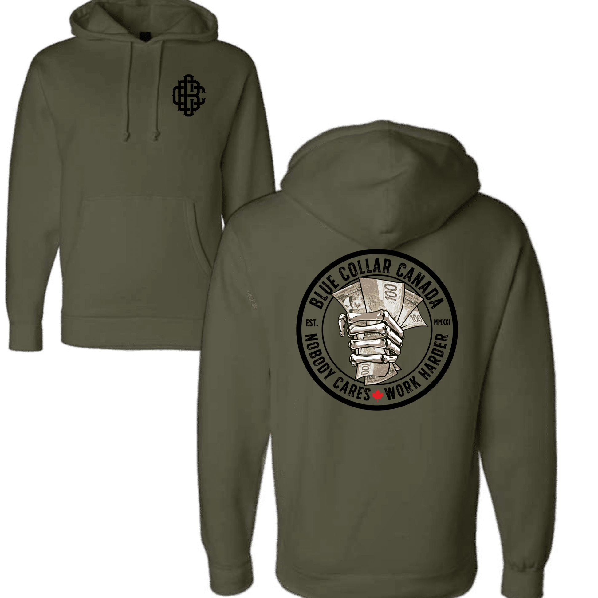 Pay Up Hoodie - Blue Collar Canada