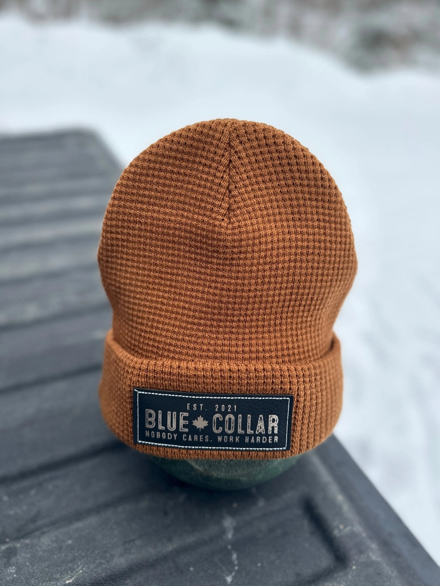 Waffle Knit Toque - Blue Collar Canada