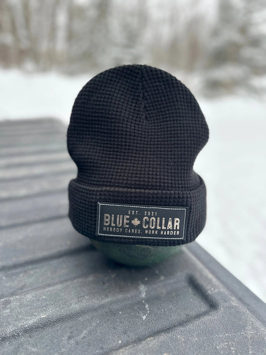 Waffle Knit Toque - Blue Collar Canada