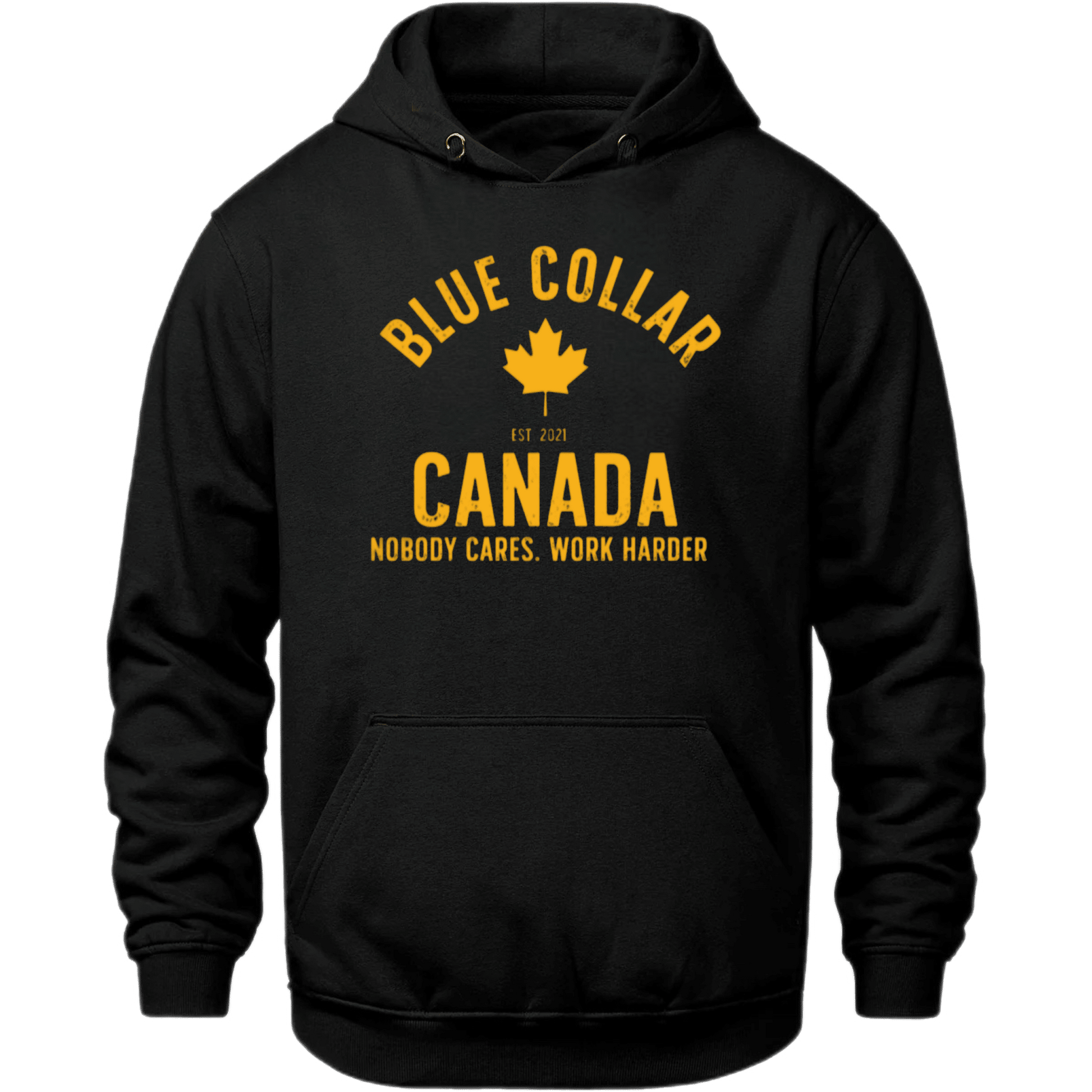 Work Harder Hoodie - Blue Collar Canada
