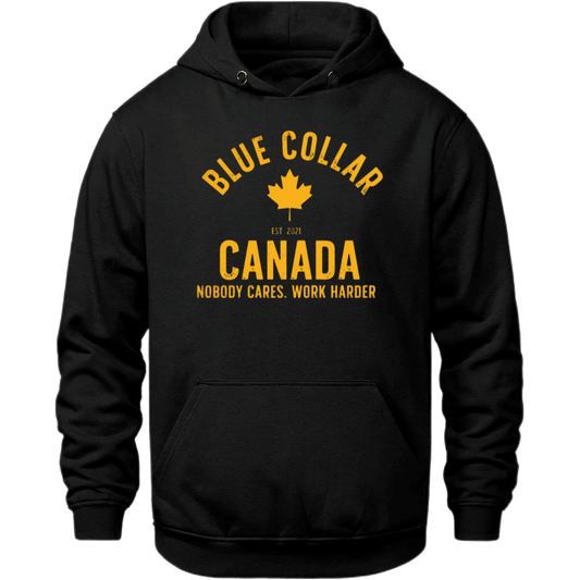 Work Harder Hoodie - Blue Collar Canada