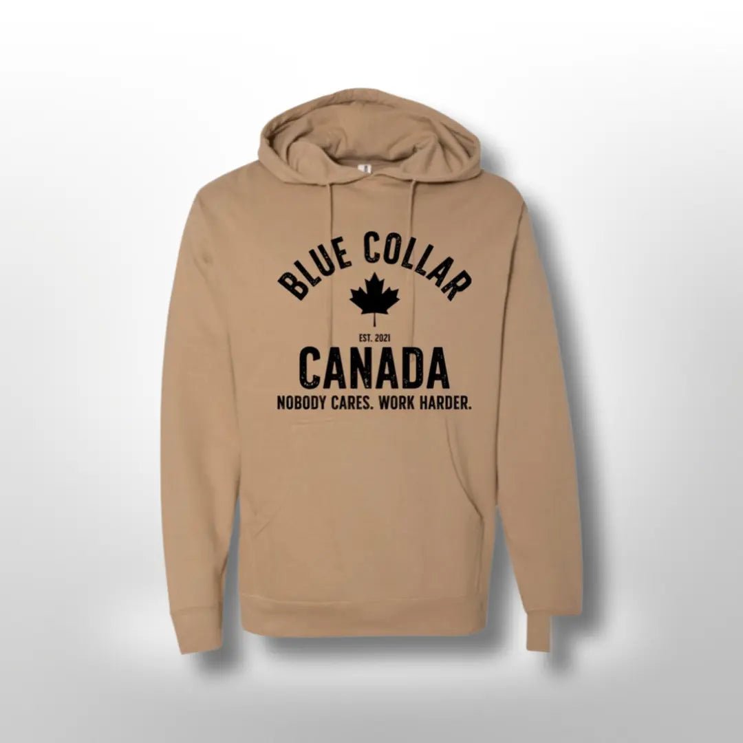 Work Harder Hoodie - Blue Collar Canada