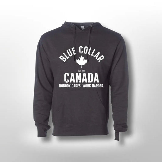 Work Harder Hoodie - Blue Collar Canada