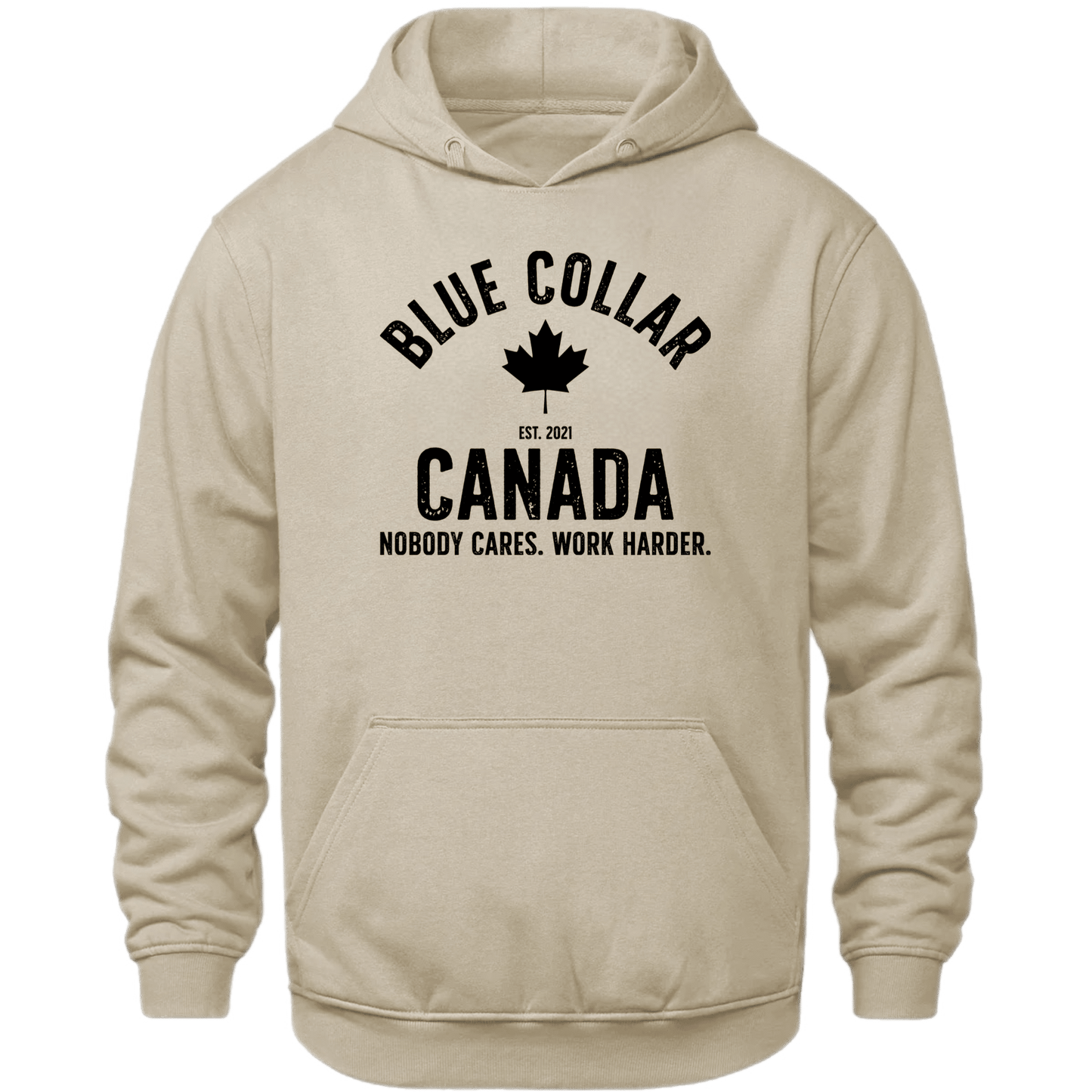 Work Harder Hoodie - Blue Collar Canada