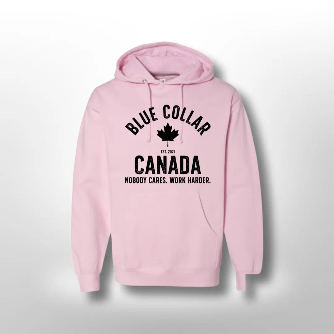 Work Harder Hoodie - Blue Collar Canada