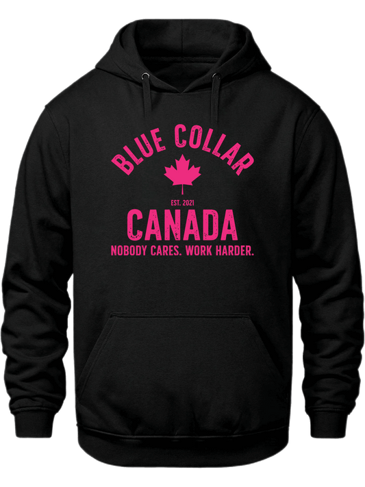 Work Harder Hoodie - Blue Collar Canada