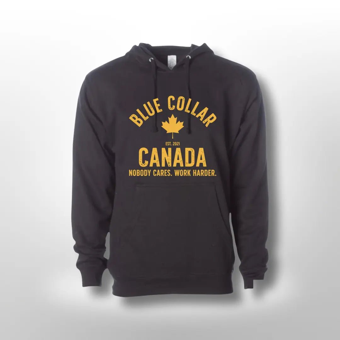 Work Harder Hoodie - Blue Collar Canada