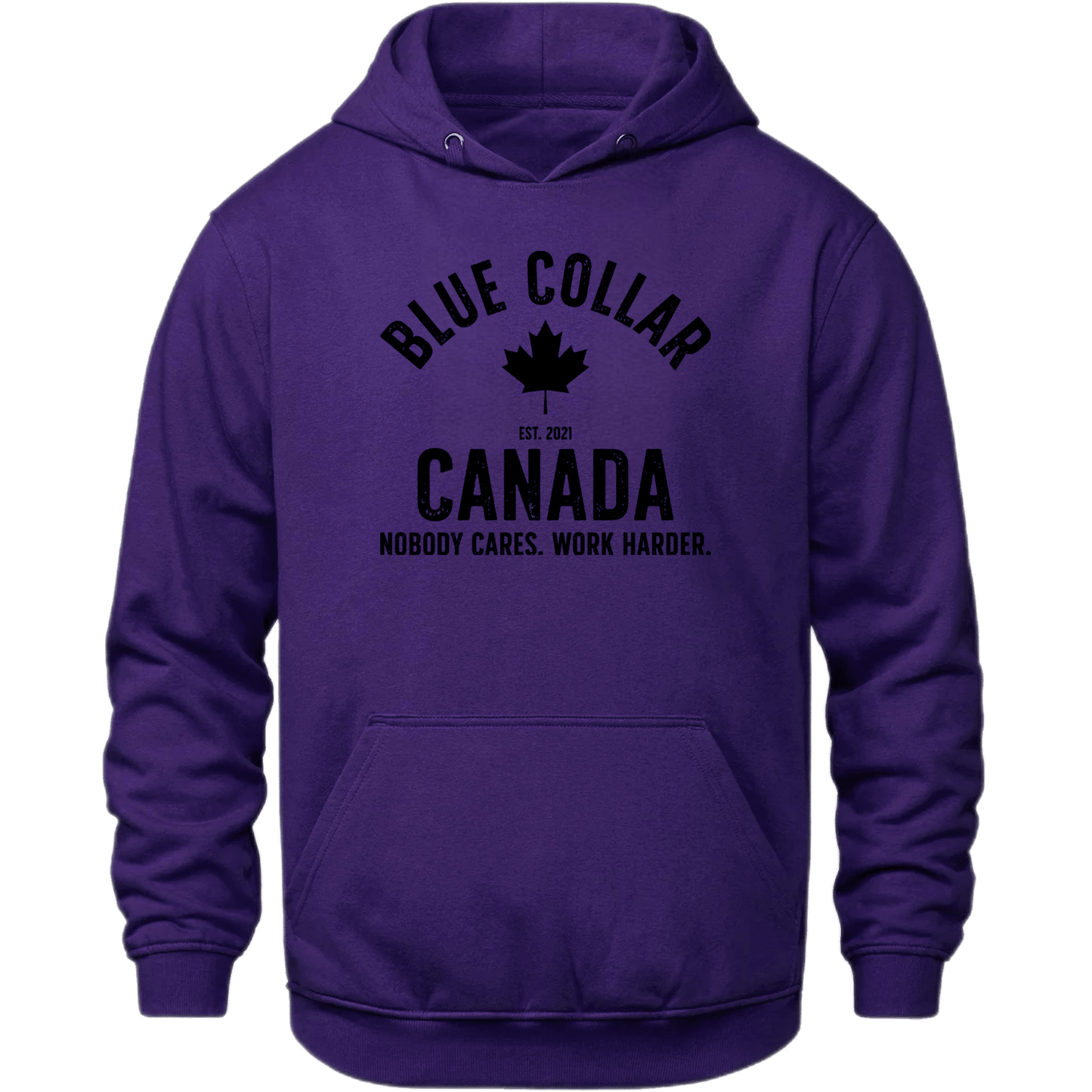 Work Harder Hoodie - Blue Collar Canada