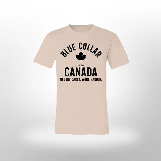 Work Harder Tee - Blue Collar Canada