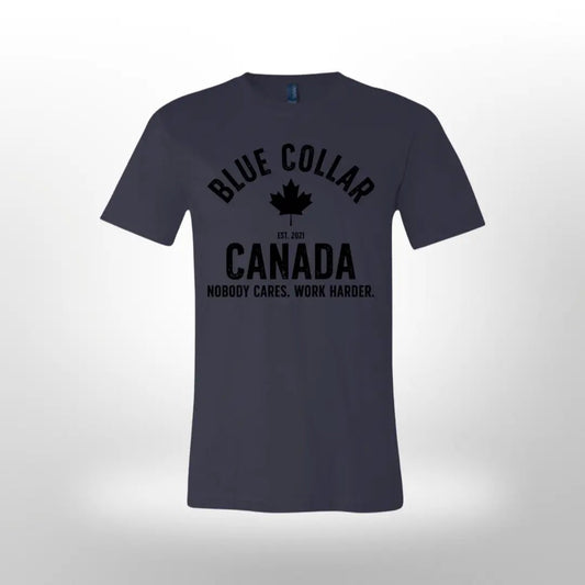 Work Harder Tee - Blue Collar Canada